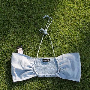 Light Blue Bandeau Top from Etiquette Boutique